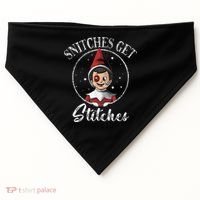 Snitches Get Stitches USA-Made Doggie Bandana thumb 0