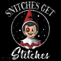 Snitches Get Stitches Kids Long Sleeve Shirt thumb 2