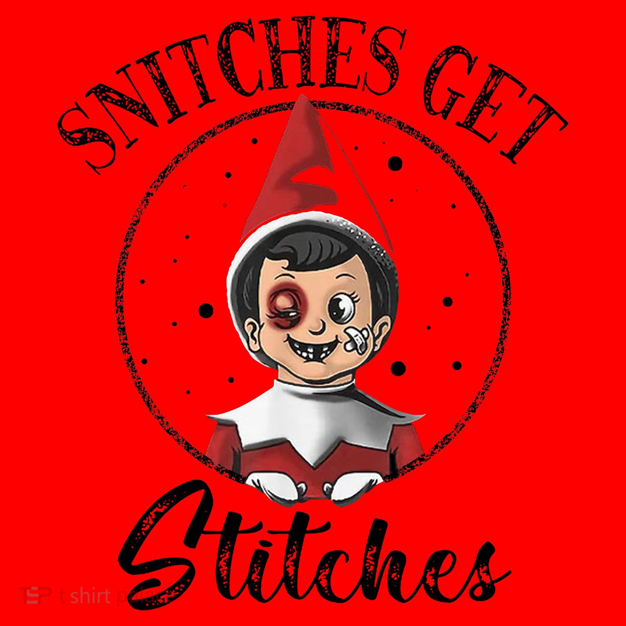 Snitches Get Stitches Santa Hat