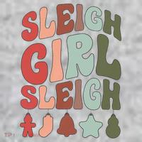 Sleigh Girl Sleigh Christmas Funny Kids Hoodie thumb 2