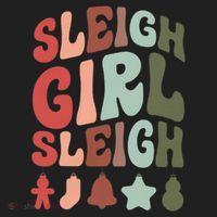 Sleigh Girl Sleigh Christmas Funny Women's Sweatshirt thumb 2