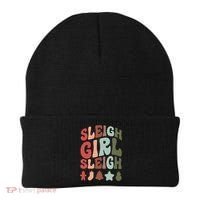Sleigh Girl Sleigh Christmas Funny Beanie thumb 0