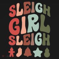 Sleigh Girl Sleigh Christmas Funny Mousepad thumb 1