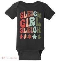 Sleigh Girl Sleigh Christmas Funny Baby Bodysuit thumb 0