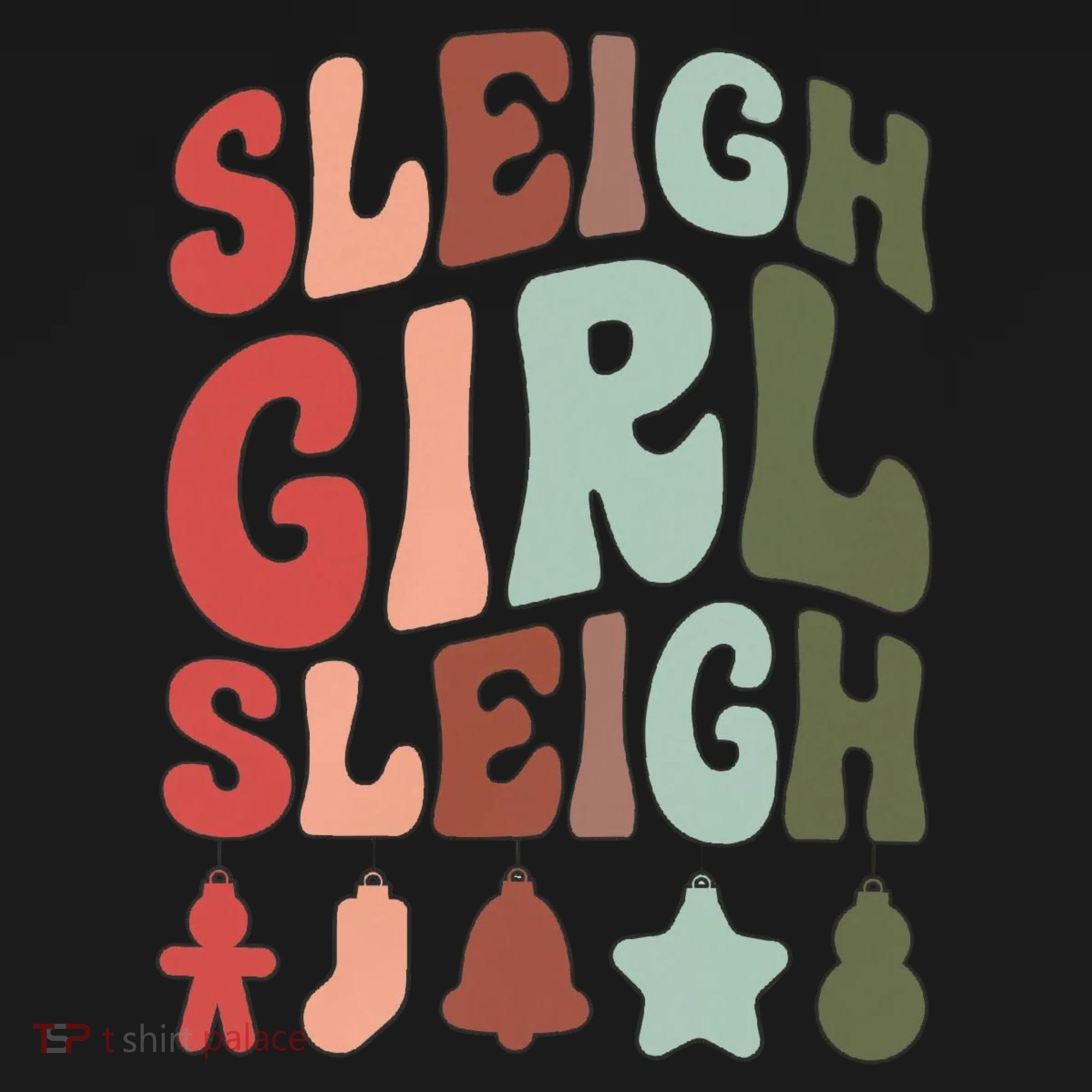 Sleigh Girl Sleigh Christmas Funny Baby Bodysuit