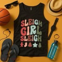 Sleigh Girl Sleigh Christmas Funny Tank Top thumb 4
