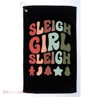 Sleigh Girl Sleigh Christmas Funny Golf Towel thumb 0