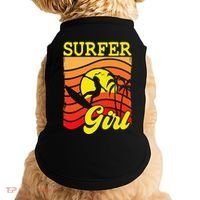Surfer Girl Surfboarding Surf Lover Surfboard Doggie Tank thumb 0