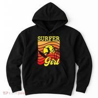 Surfer Girl Surfboarding Surf Lover Surfboard Hoodie thumb 0