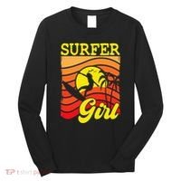Surfer Girl Surfboarding Surf Lover Surfboard Long Sleeve Shirt thumb 0
