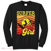 Surfer Girl Surfboarding Surf Lover Surfboard Sweatshirt thumb 0