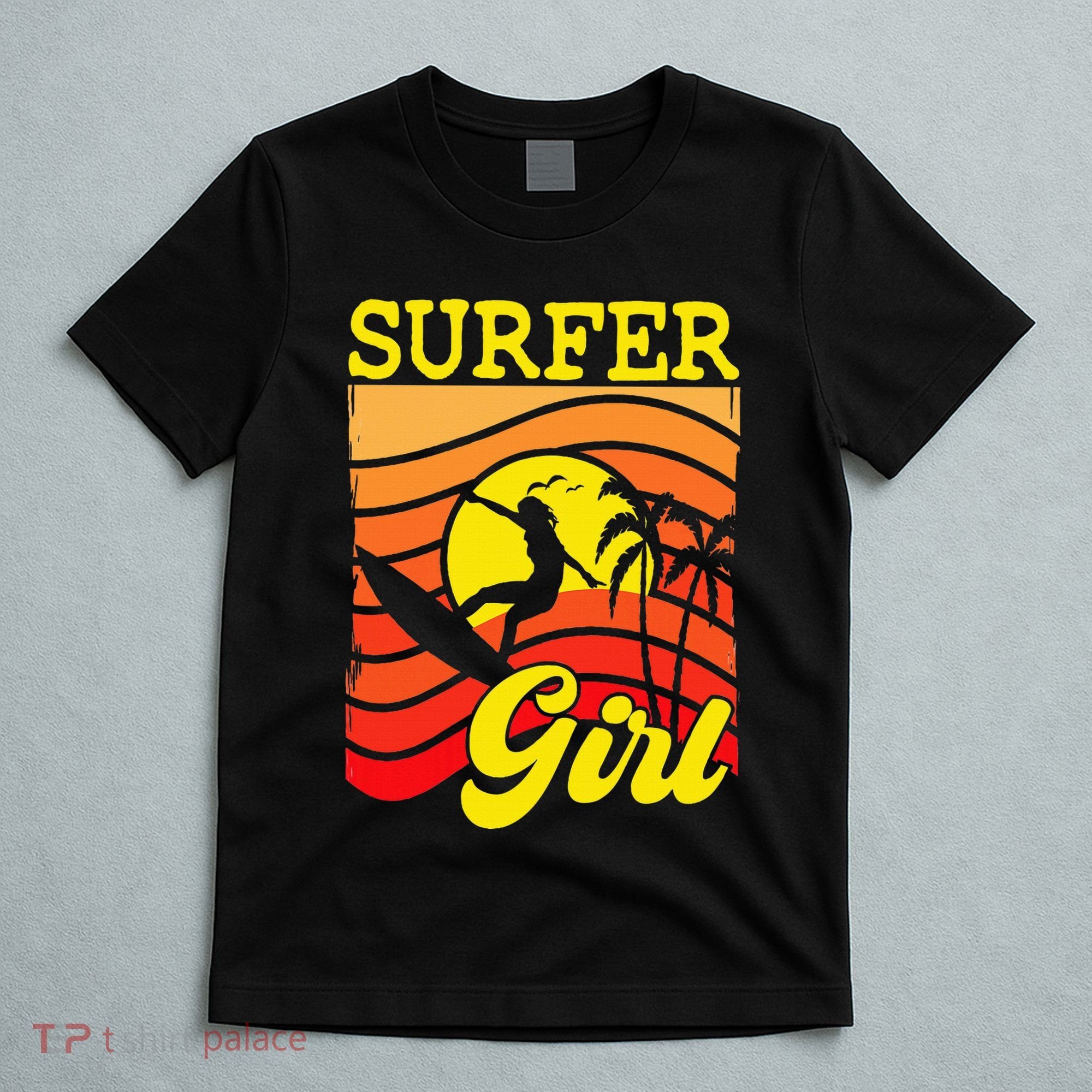 Surfer Girl Surfboarding Surf Lover Surfboard T-Shirt