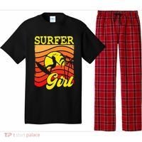 Surfer Girl Surfboarding Surf Lover Surfboard Pajama Set thumb 0