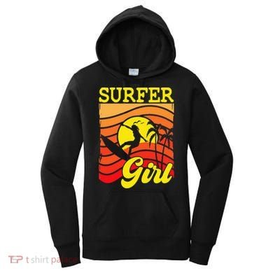 Surfer Girl Surfboarding Surf Lover Surfboard Women's Hoodie