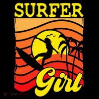Surfer Girl Surfboarding Surf Lover Surfboard Women's Hoodie thumb 2