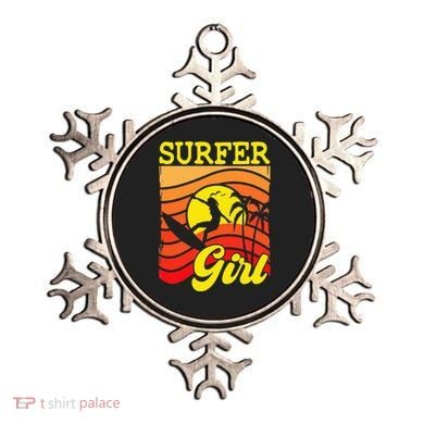 Surfer Girl Surfboarding Surf Lover Surfboard Ornament