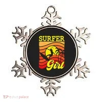 Surfer Girl Surfboarding Surf Lover Surfboard Ornament thumb 0