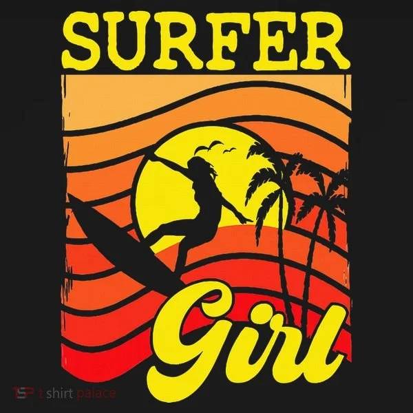Surfer Girl Surfboarding Surf Lover Surfboard Ornament