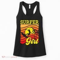 Surfer Girl Surfboarding Surf Lover Surfboard Women's Tank Top thumb 0