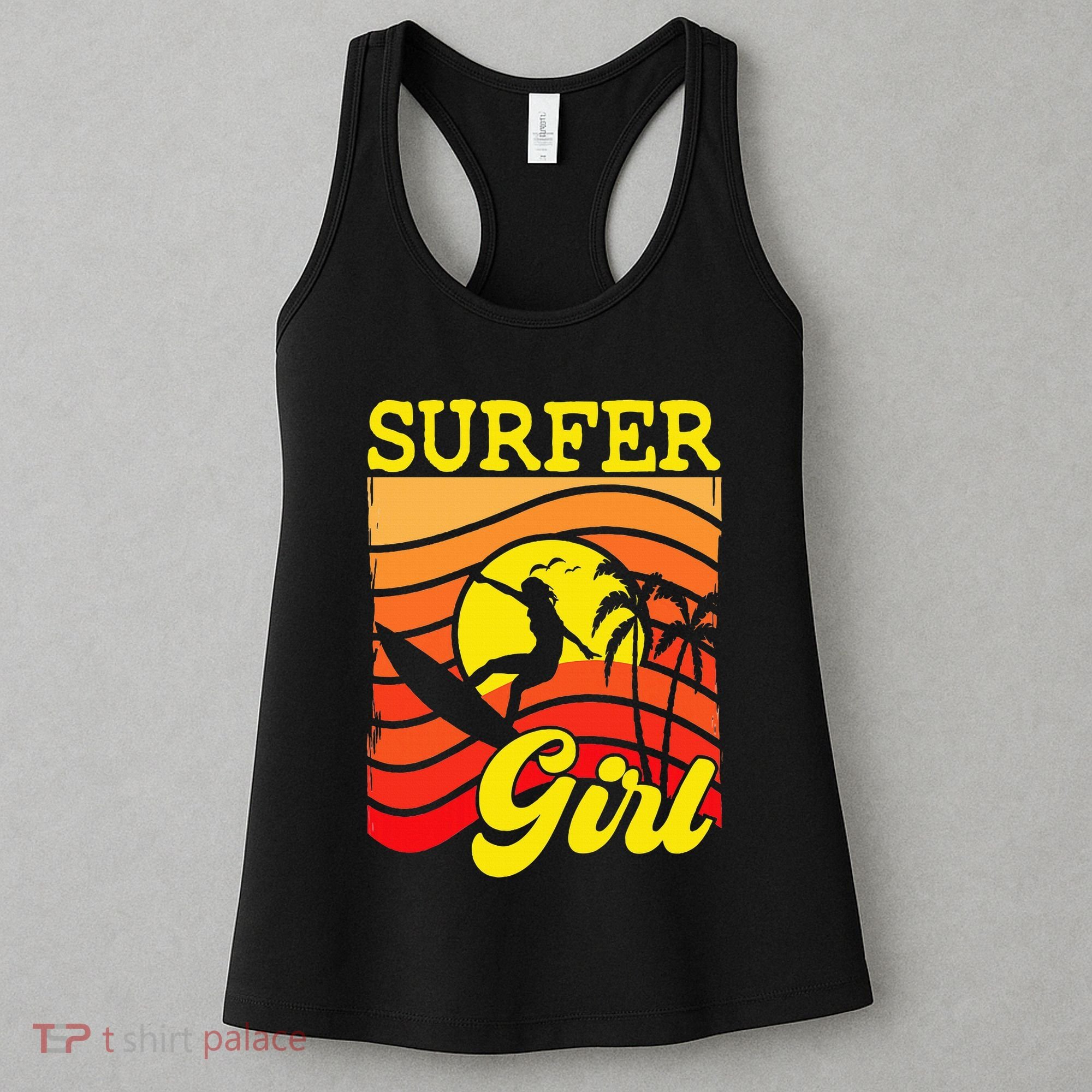 Surfer Girl Surfboarding Surf Lover Surfboard Women's Tank Top