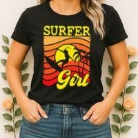 Surfer Girl Surfboarding Surf Lover Surfboard Women's T-Shirt thumb 2