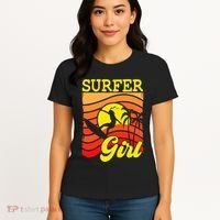 Surfer Girl Surfboarding Surf Lover Surfboard Women's T-Shirt thumb 4