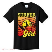 Surfer Girl Surfboarding Surf Lover Surfboard Kids T-Shirt thumb 0