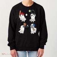 Spooky Ghost Sport Halloween Women's Sweatshirt thumb 0