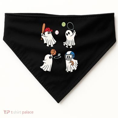 Spooky Ghost Sport Halloween USA-Made Doggie Bandana