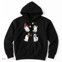 Spooky Ghost Sport Halloween Hoodie thumb 0