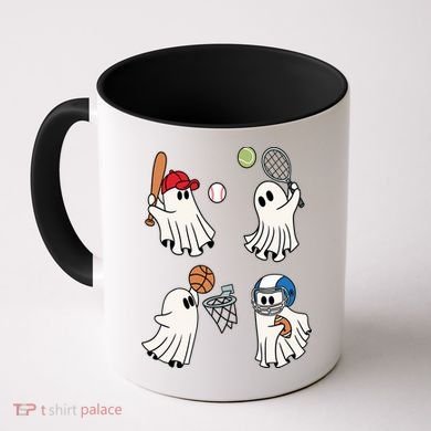 Spooky Ghost Sport Halloween Coffee Mug