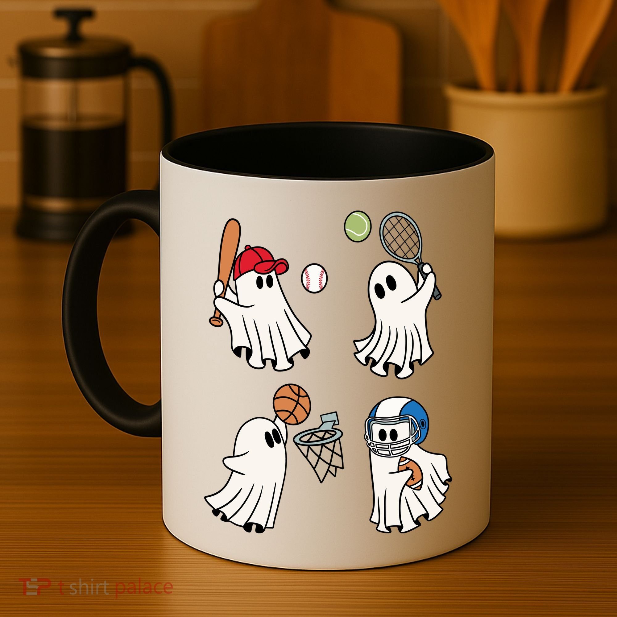 Spooky Ghost Sport Halloween Coffee Mug