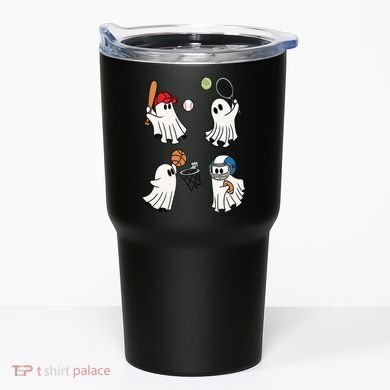 Spooky Ghost Sport Halloween Tumbler