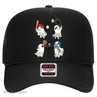 Spooky Ghost Sport Halloween Hat thumb 0