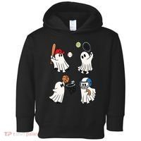 Spooky Ghost Sport Halloween Toddler Hoodie thumb 0