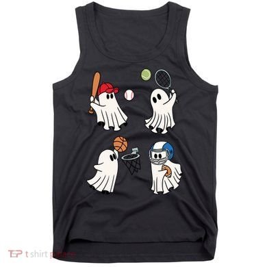 Spooky Ghost Sport Halloween Tank Top