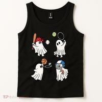 Spooky Ghost Sport Halloween Tank Top thumb 2