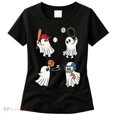 Spooky Ghost Sport Halloween Women's T-Shirt