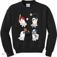 Spooky Ghost Sport Halloween Kids Sweatshirt thumb 0