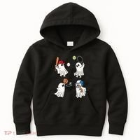 Spooky Ghost Sport Halloween Kids Hoodie thumb 0