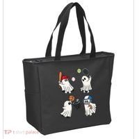 Spooky Ghost Sport Halloween Tote Bag thumb 2