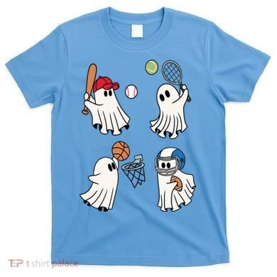 Spooky Ghost Sport Halloween T-Shirt