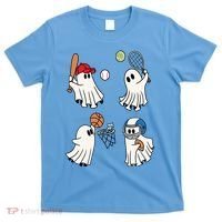 Spooky Ghost Sport Halloween T-Shirt thumb 0
