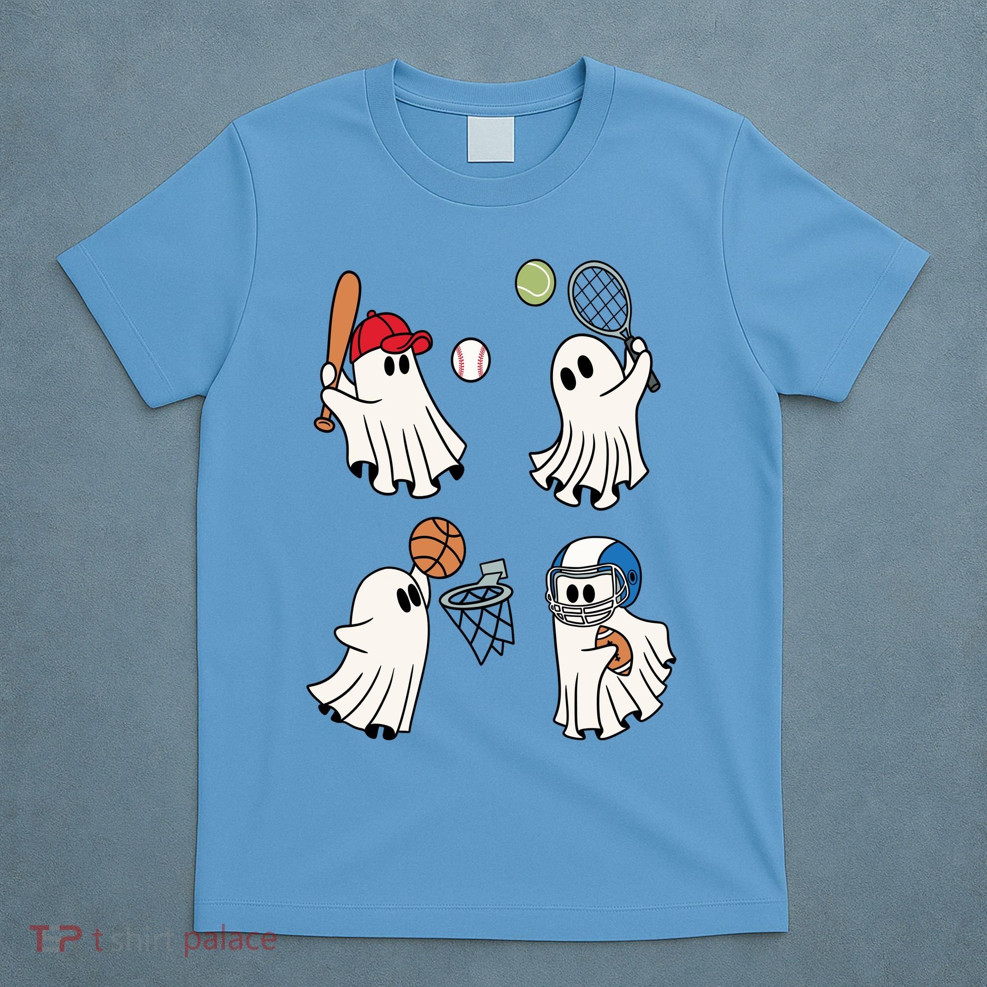 Spooky Ghost Sport Halloween T-Shirt