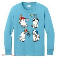Spooky Ghost Sport Halloween Kids Long Sleeve Shirt thumb 0