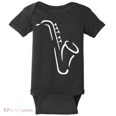 Saxophone Gift Baby Bodysuit