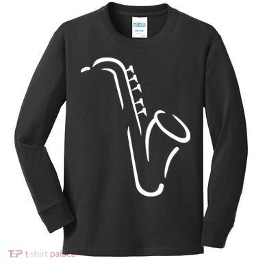 Saxophone Gift Kids Long Sleeve Shirt