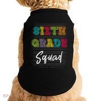 Sixth Grade Squad 6Th Grade Squad Rocks Gift Doggie Tank thumb 0