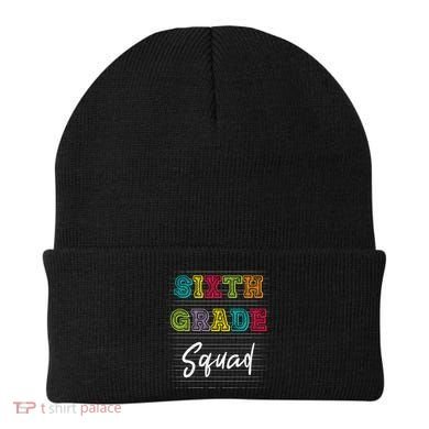 Sixth Grade Squad 6Th Grade Squad Rocks Gift Beanie
