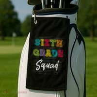 Sixth Grade Squad 6Th Grade Squad Rocks Gift Golf Towel thumb 2